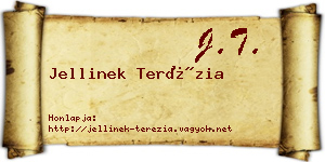 Jellinek Terézia névjegykártya