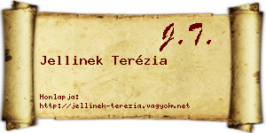 Jellinek Terézia névjegykártya