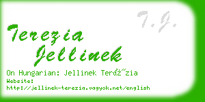 terezia jellinek business card